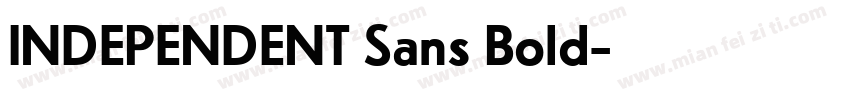 INDEPENDENT Sans Bold字体转换